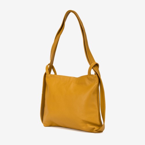 Дамска чанта модел ELLIE италианска естествена кожа жълт