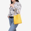 Дамска чанта модел ROSALI италианска естествена кожа жълт