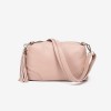Дамска чанта модел ZOYLA италианска естествена кожа розова пудра