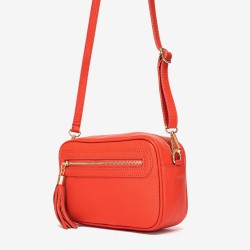 Дамска чанта модел BONI италианска естествена кожа червен