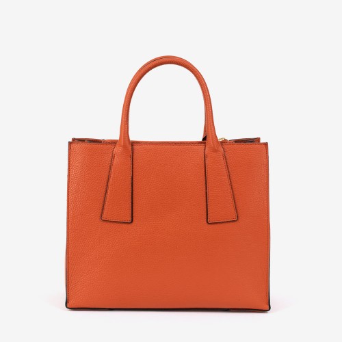 Дамска чанта модел MARGOT италианска естествена кожа оранжев