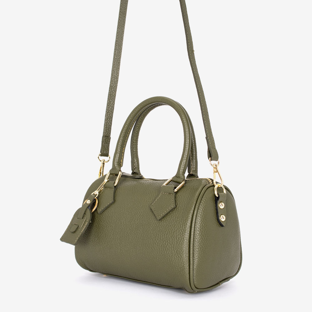 Дамска чанта модел LOREIN италианска естествена кожа зелен