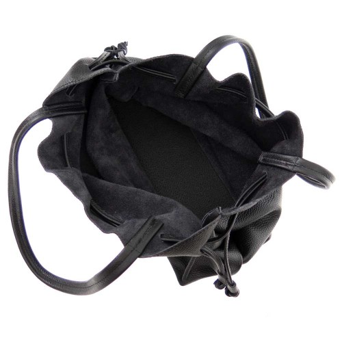 Дамска чанта модел MONA италианска естествена кожа черен