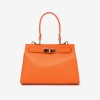 Дамска чанта модел CELINE италианска естествена кожа оранжев