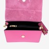 Дамска чанта модел ALICE италианска естествена кожа розов