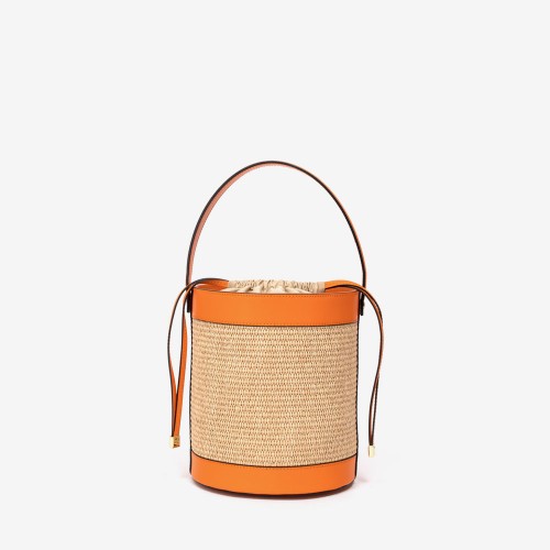 Дамска чанта модел LUCIANA италианска естествена кожа оранжев