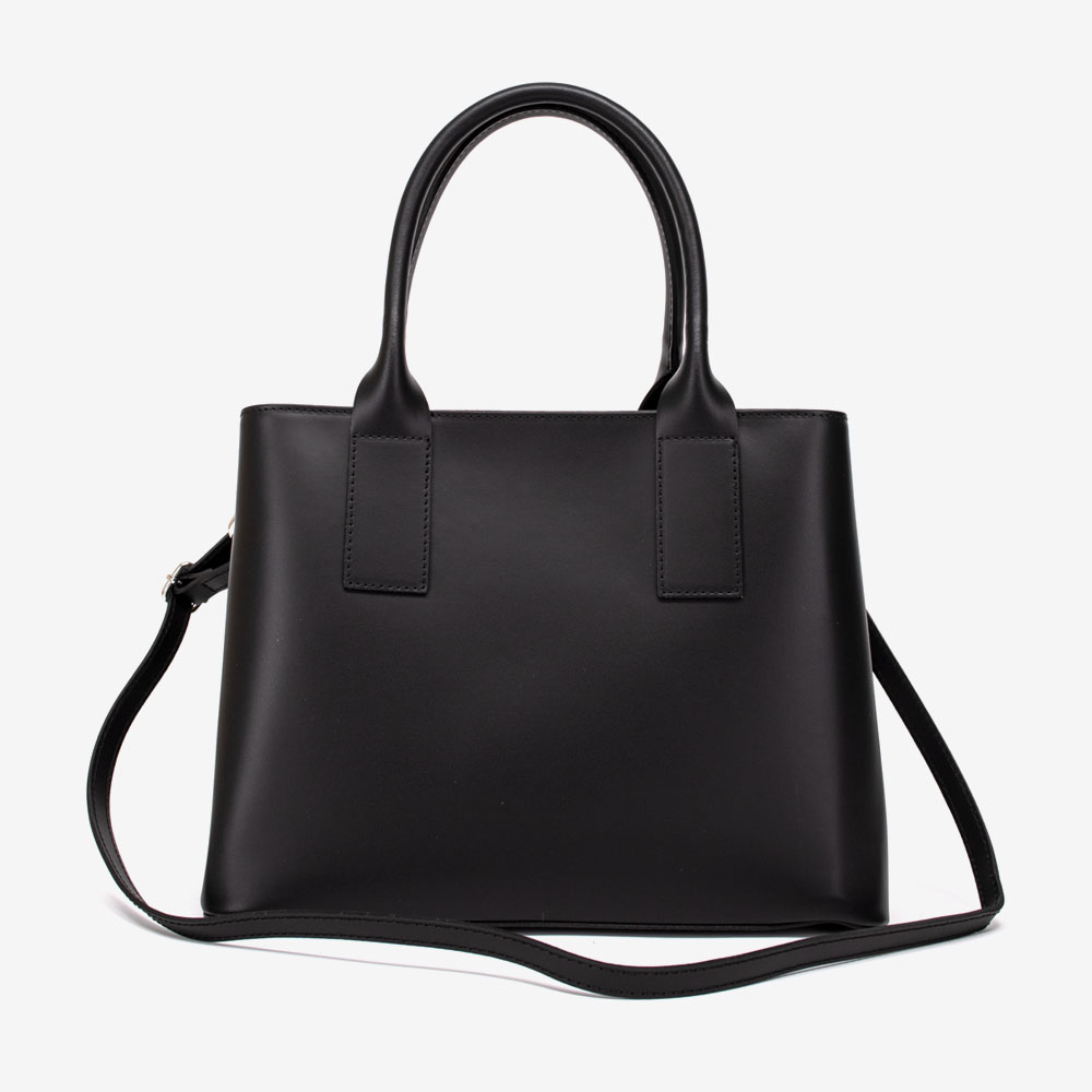 Дамска чанта модел SERINA италианска естествена кожа черен