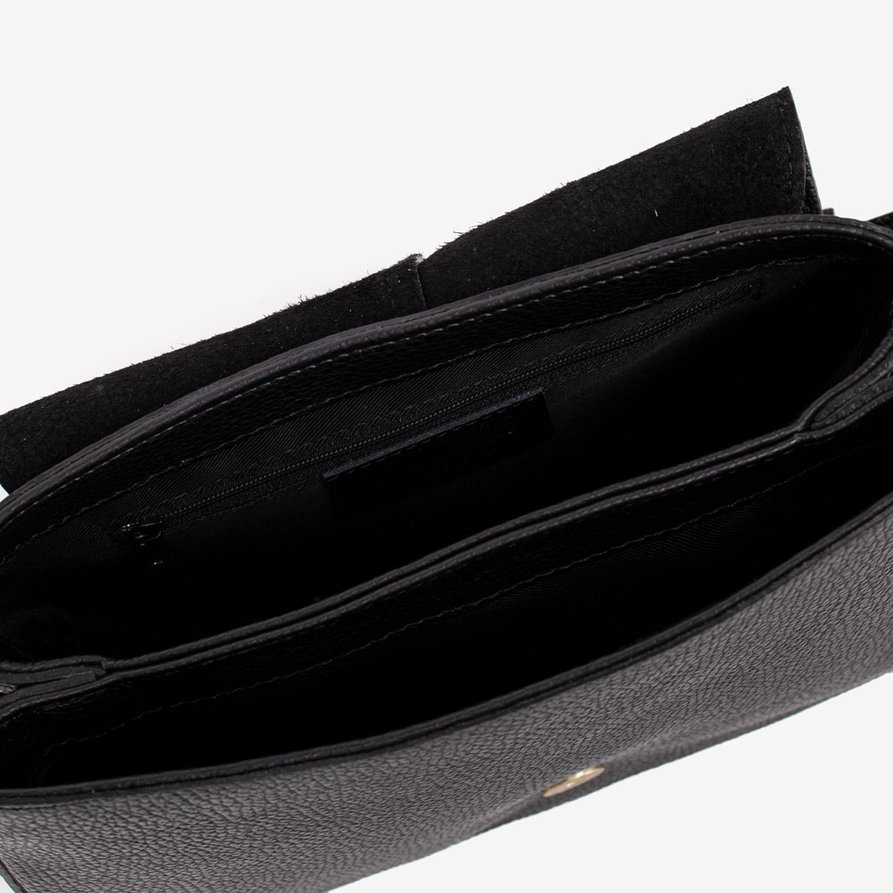 Дамска чанта модел VIOLETTA италианска естествена кожа черен