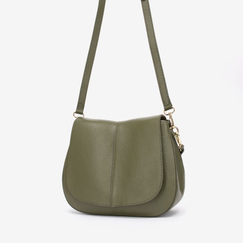 Дамска чанта модел VIOLETTA италианска естествена кожа зелен