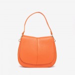 Дамска чанта модел VIOLETTA италианска естествена кожа оранжев