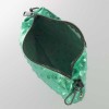 Голяма дамска чанта тип торба от италианска естествена кожа модел REGINA цвят циан искрящ хамелеон