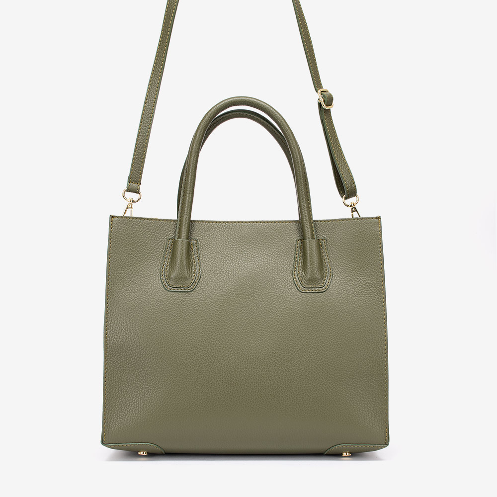 Дамска чанта от италианска естествена кожа PAULA VENTI зелен