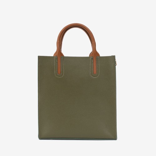Дамска чанта модел JASMINE италианска естествена кожа зелен