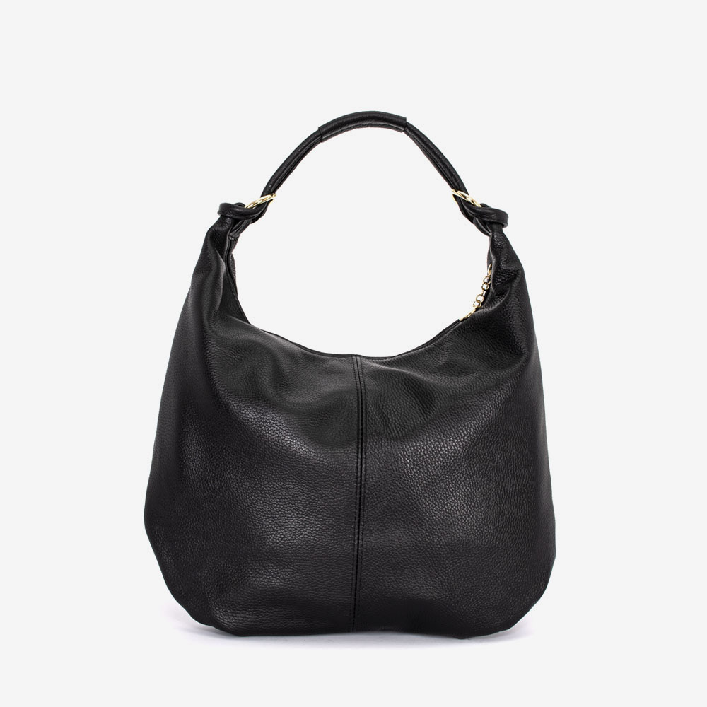 Дамска чанта модел KERA италианска естествена кожа черен
