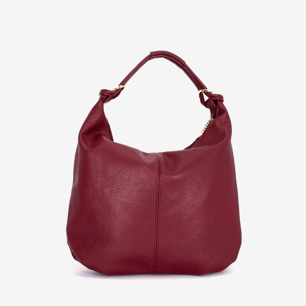 Дамска чанта модел KERA италианска естествена кожа бордо