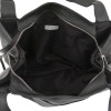 Голяма дамска чанта тип торба от италианска естествена кожа модел DOMENICA цвят черен