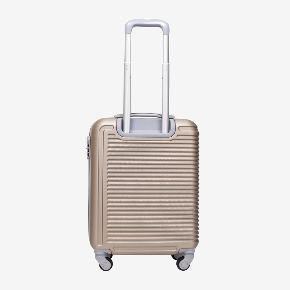 Куфар за ръчен багаж KREAL от ABS материал с 4 колелца златен