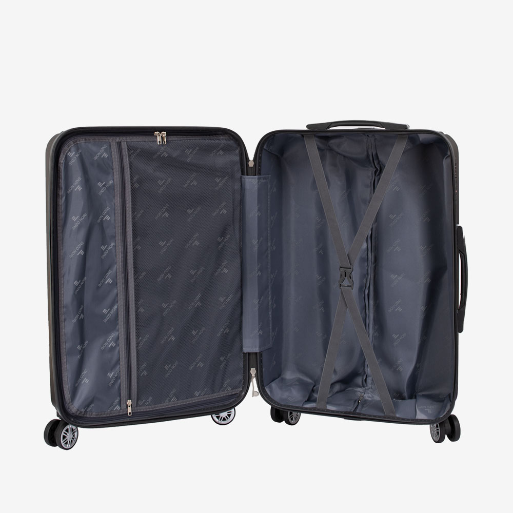 Комплект куфари ENZO NORI модел MALAGA ABS тъмно сив
