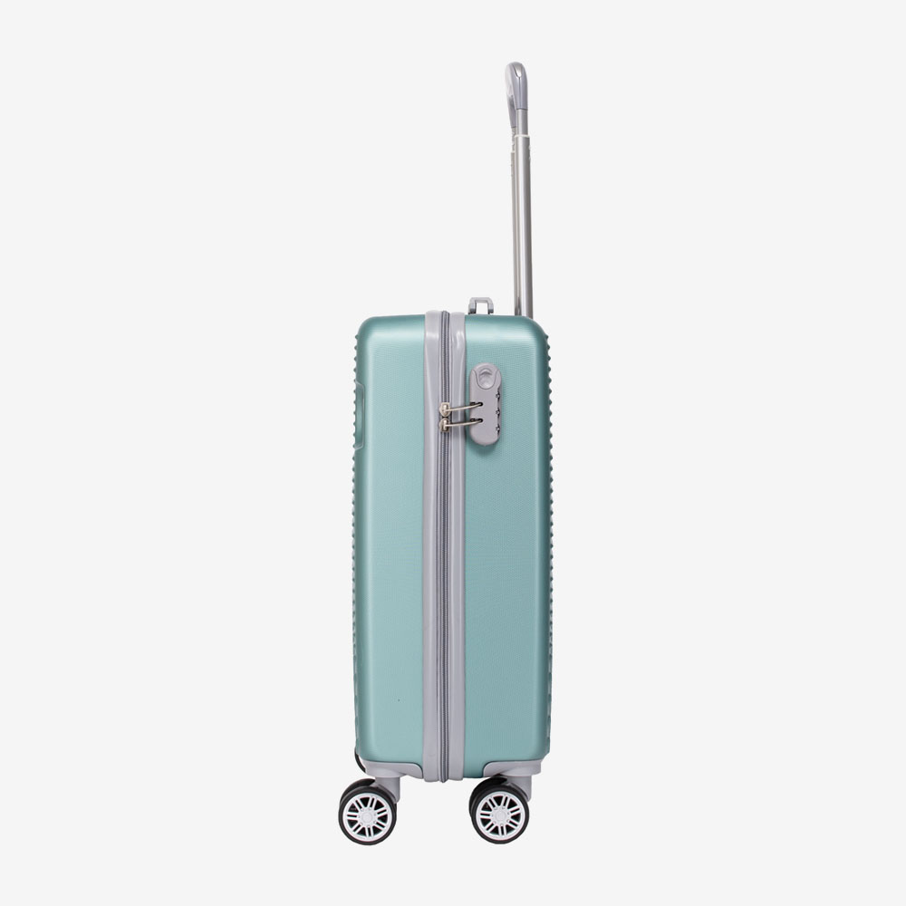 Куфар за ръчен багаж KREAL модел BARI 55 см ABS светло зелен
