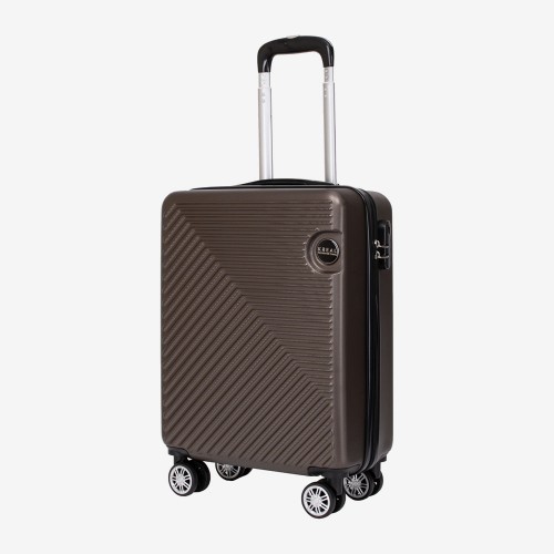 Куфар за ръчен багаж KREAL модел BARI 55 см ABS кафяв