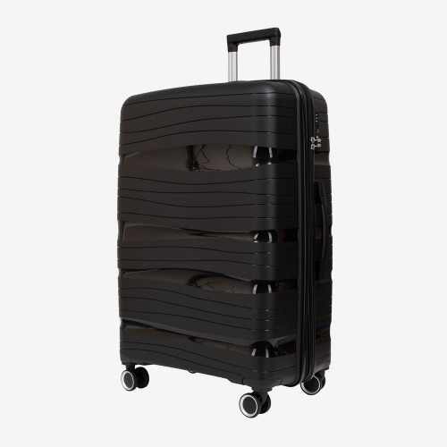 Голям куфар KREAL модел MALTA 75 см полипропилен черен