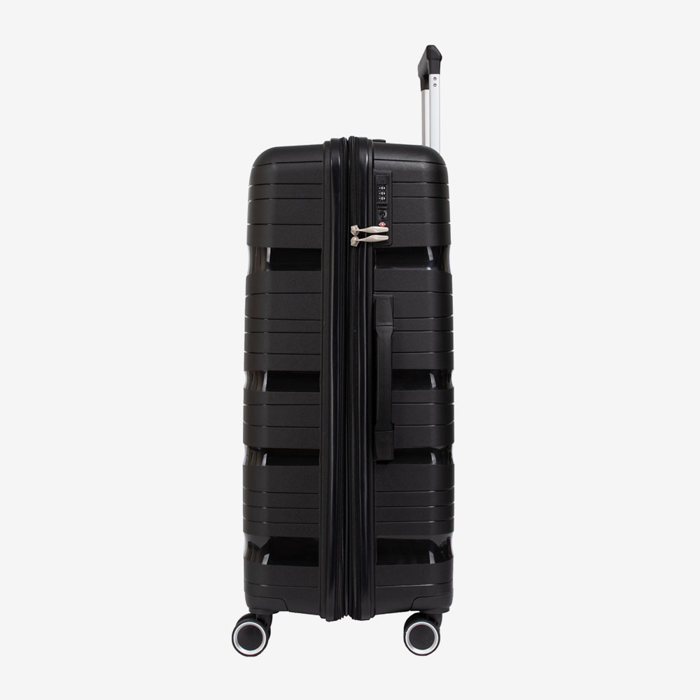 Голям куфар KREAL модел MALTA 75 см полипропилен черен