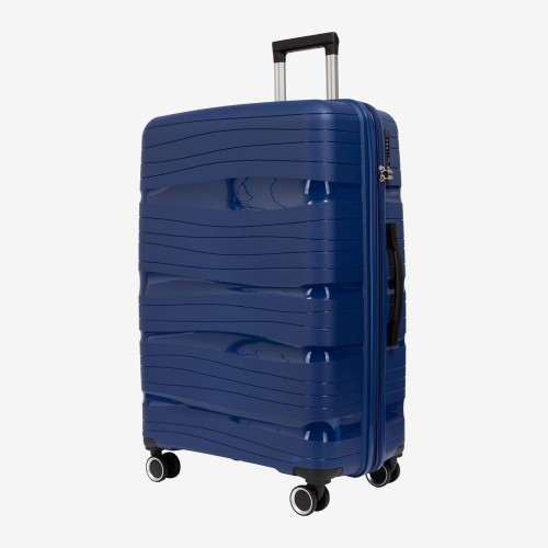 Голям куфар KREAL модел MALTA 75 см полипропилен тъмно син