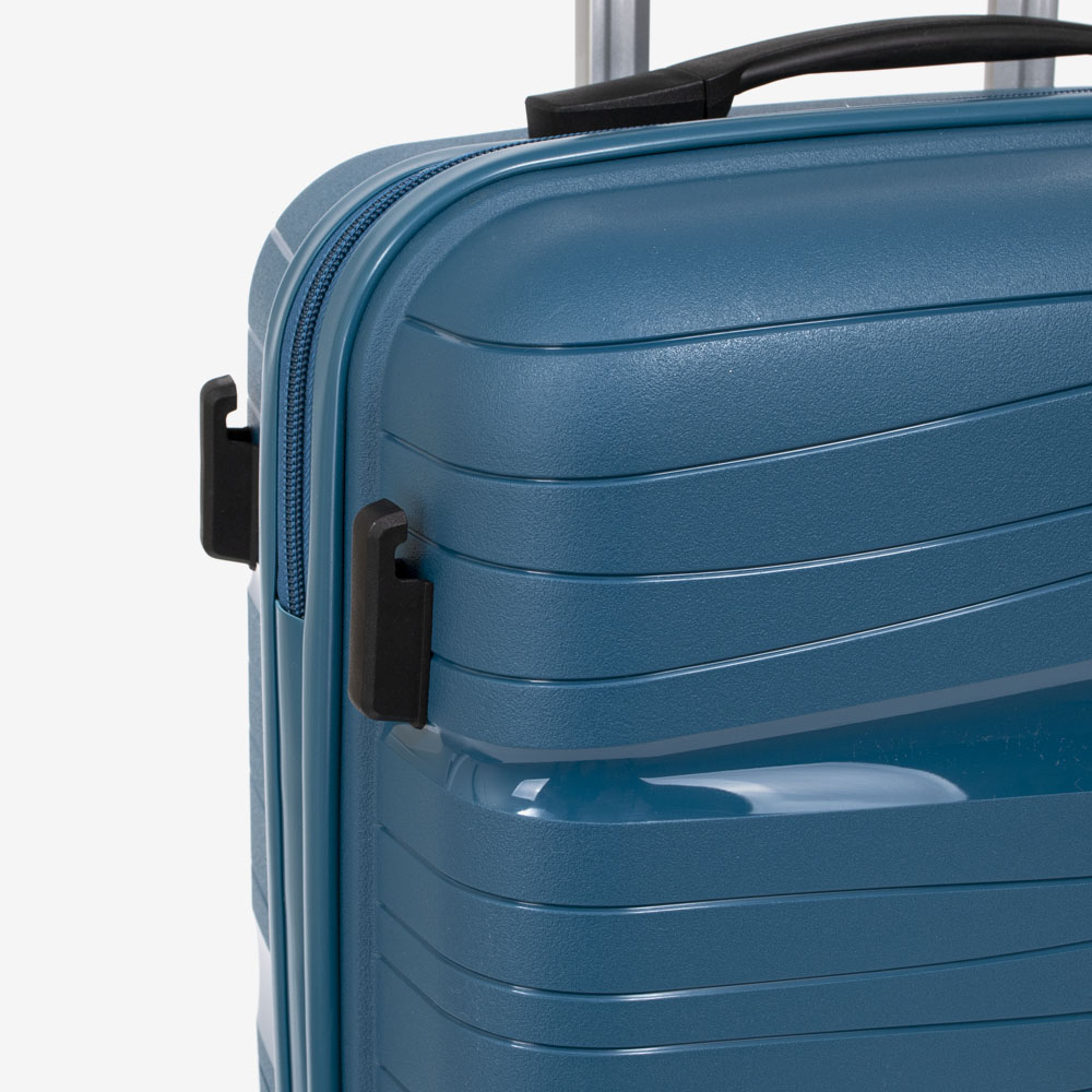 Куфар за ръчен багаж KREAL модел MALTA 55 см полипропилен светло син