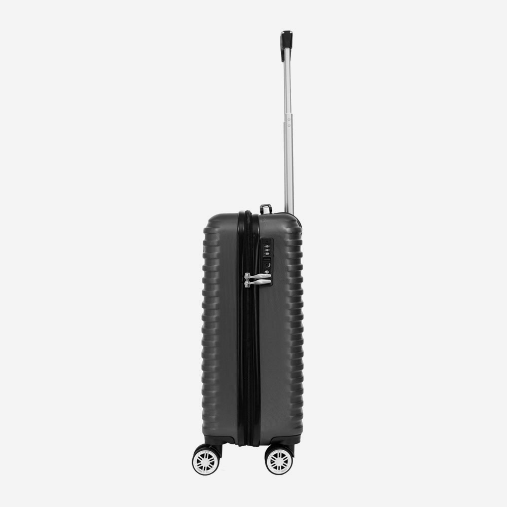 Куфар за ръчен багаж KREAL модел CAPRI 55 см ABS тъмно сив
