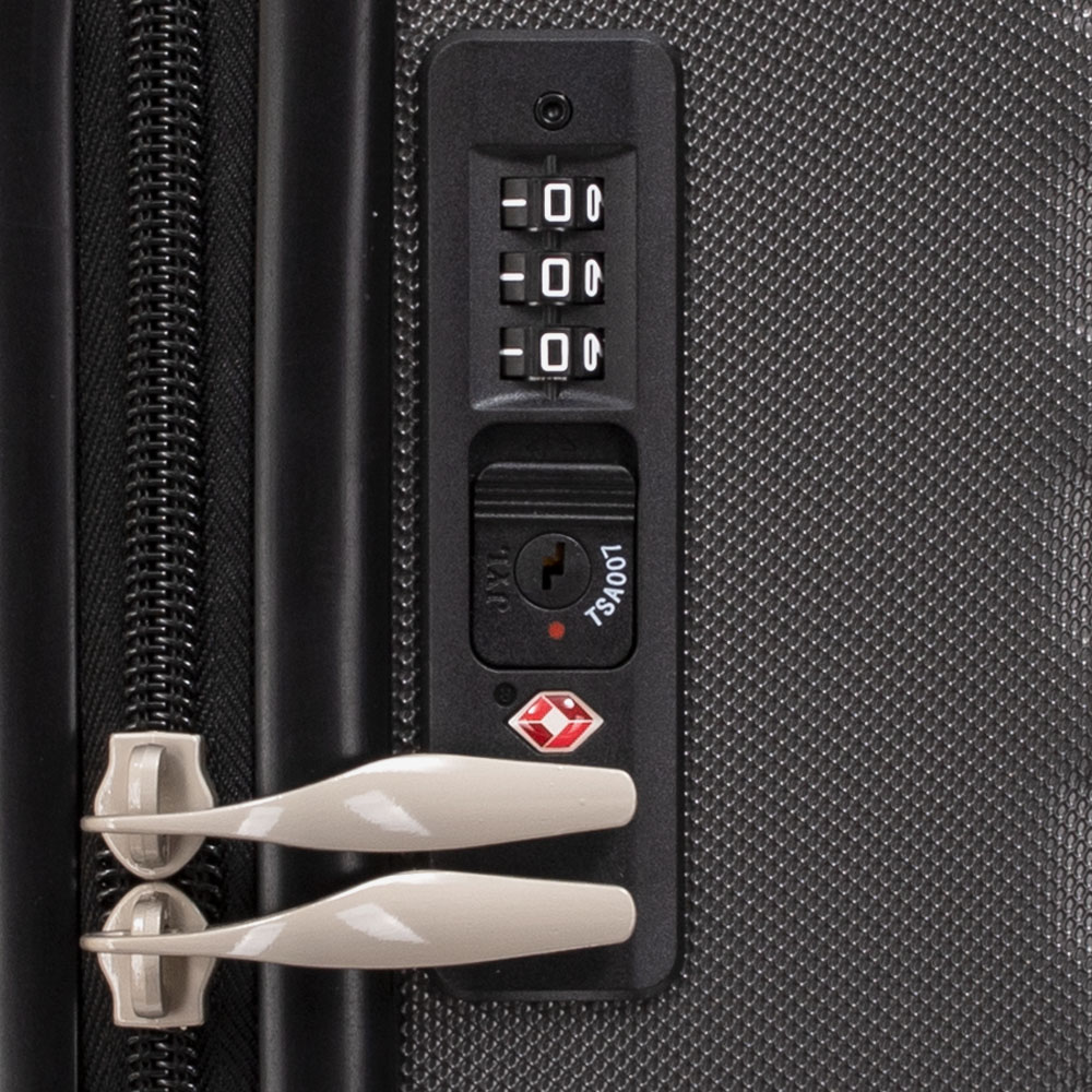Куфар за ръчен багаж KREAL модел CAPRI-E 55 см с разширение тъмно сив