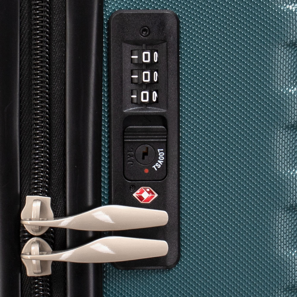 Куфар за ръчен багаж KREAL модел CAPRI-E 55 см с разширение тъмно зелен