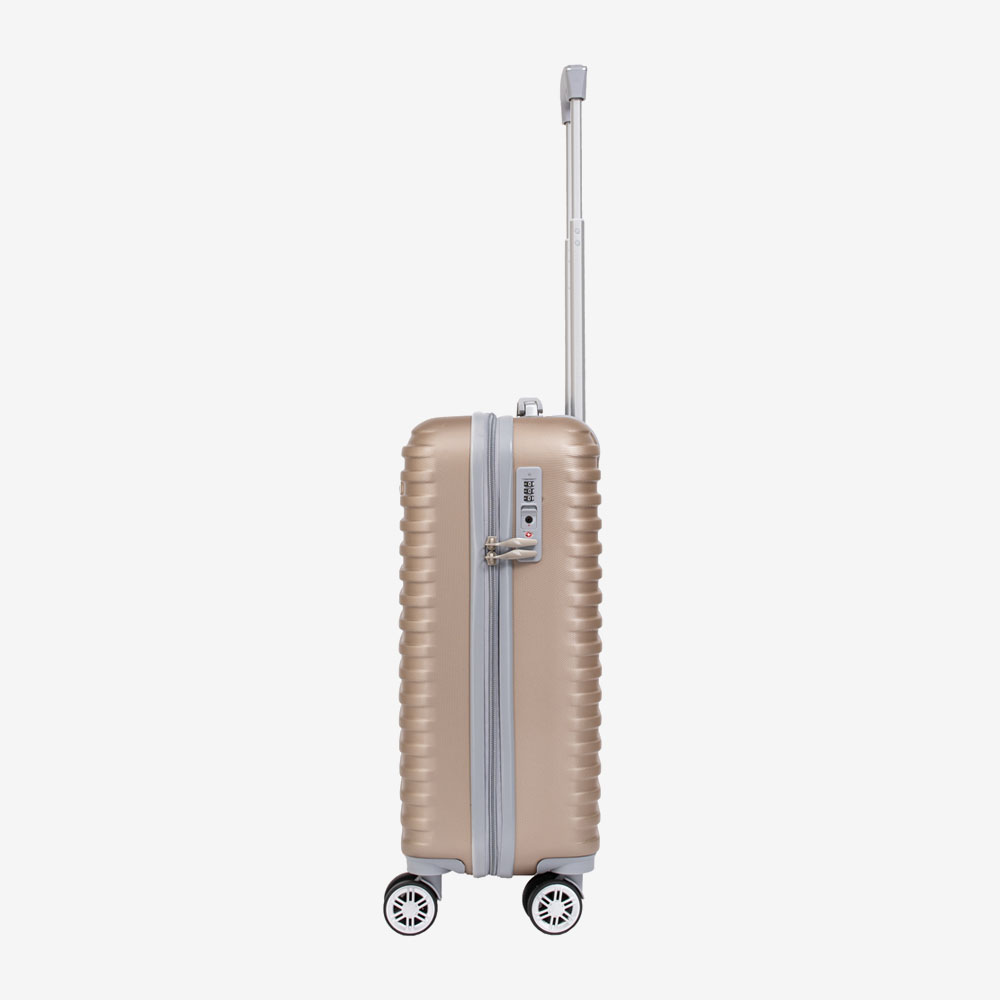 Куфар за ръчен багаж KREAL модел Capri 55 см ABS златен