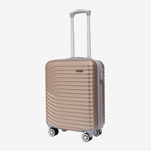 Куфар за ръчен багаж KREAL модел CAPRI-E 55 см с разширение златен