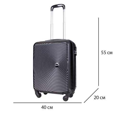 Куфар за ръчен багаж KREAL модел RIO 55 см ABS черен