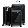 Луксозни куфари комплект в 3 размера от поликарбонат ENZO NORI модел GALAXY с разширение цвят черен