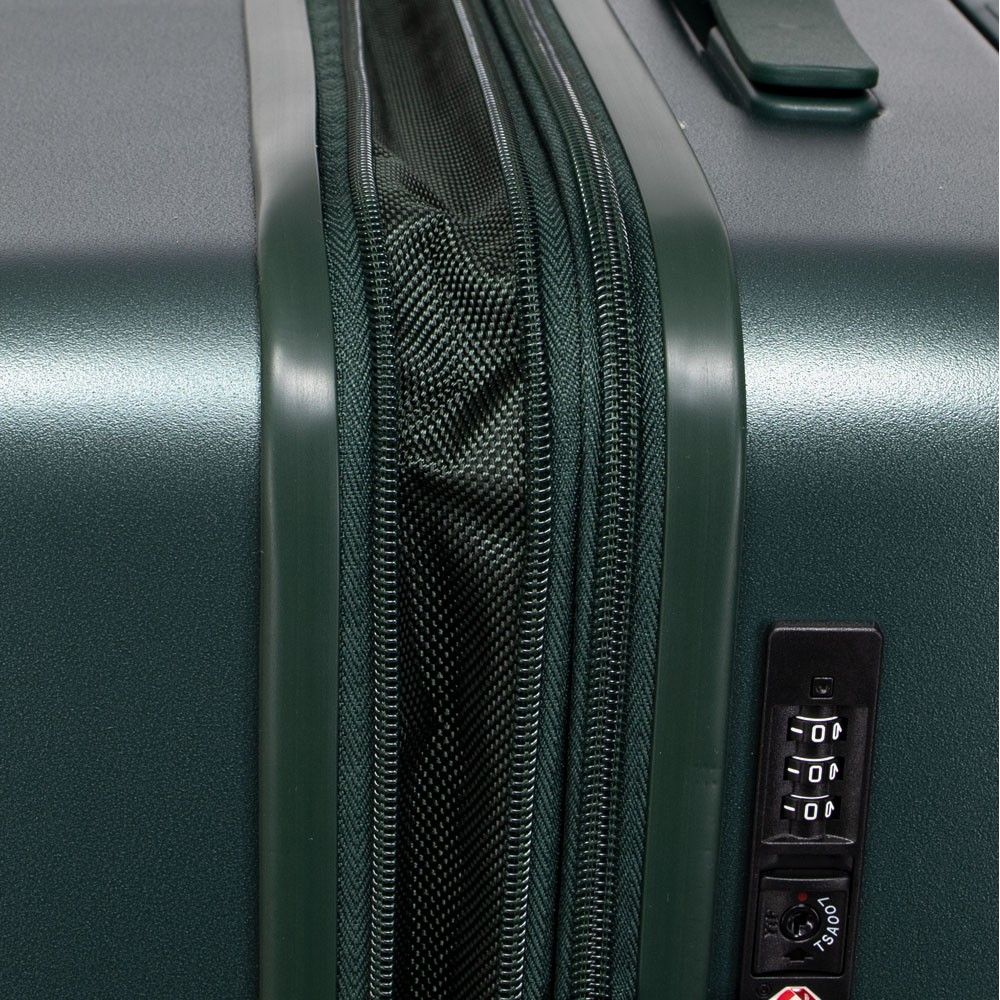 Голям куфар ENZO NORI модел SYDNEY 76 см поликарбонат зелен