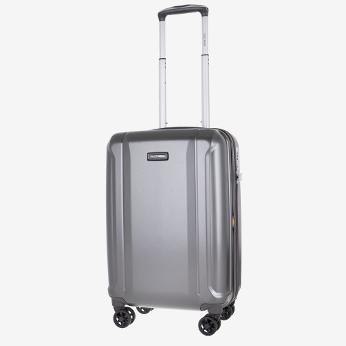 Куфар за ръчен багаж ENZO NORI модел PRIDE 55 см поликарбонат тъмно сив