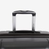 Голям твърд куфар ENZO NORI поликарбонат с разширение и TSA тъмно сив