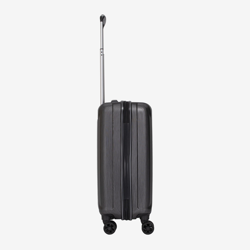 Куфар за ръчен багаж ENZO NORI модел PRIDE 55 см поликарбонат черен