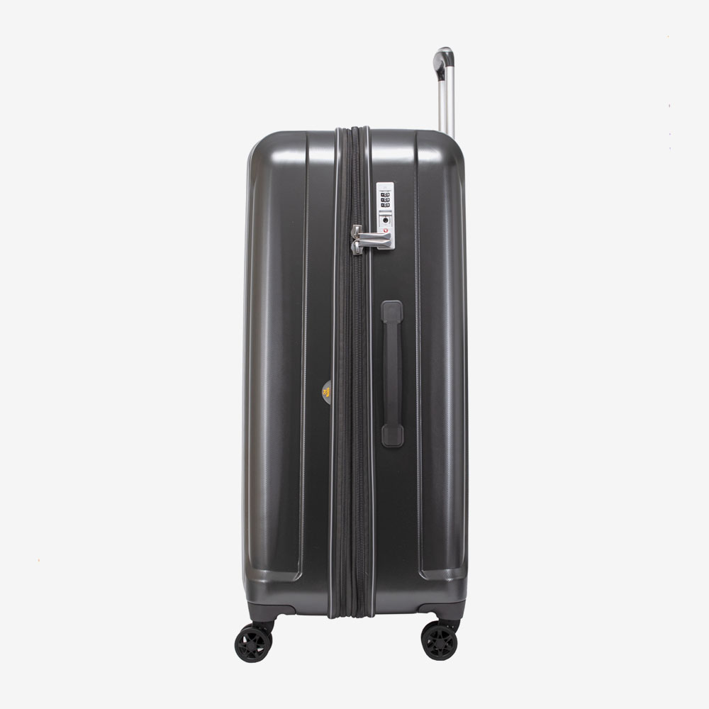 Голям куфар ENZO NORI модел PRIDE 78 см поликарбонат тъмно сив