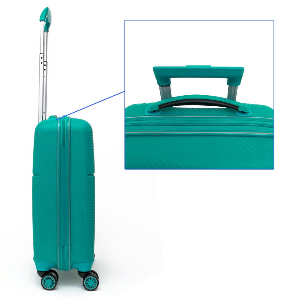 Куфар за ръчен багаж от пропилен с TSA заключване зелен
