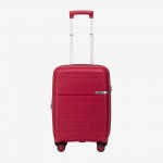 Куфар за ръчен багаж ENZO NORI модел SPACE 55 см с разширение червен