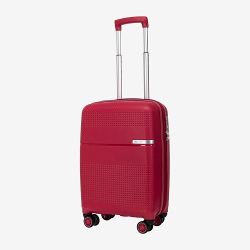 Куфар за ръчен багаж ENZO NORI модел SPACE 55 см с разширение червен
