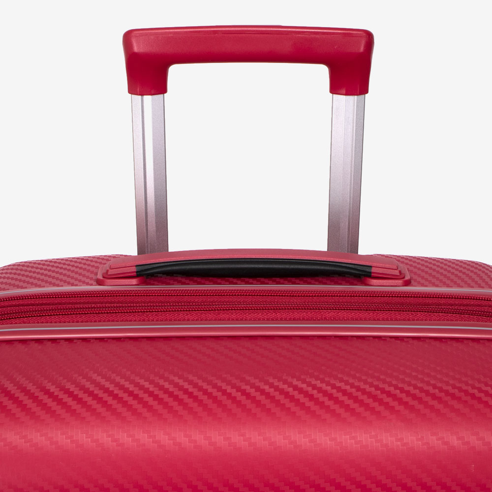 Куфар за ръчен багаж ENZO NORI модел SPACE 55 см полипропилен червен
