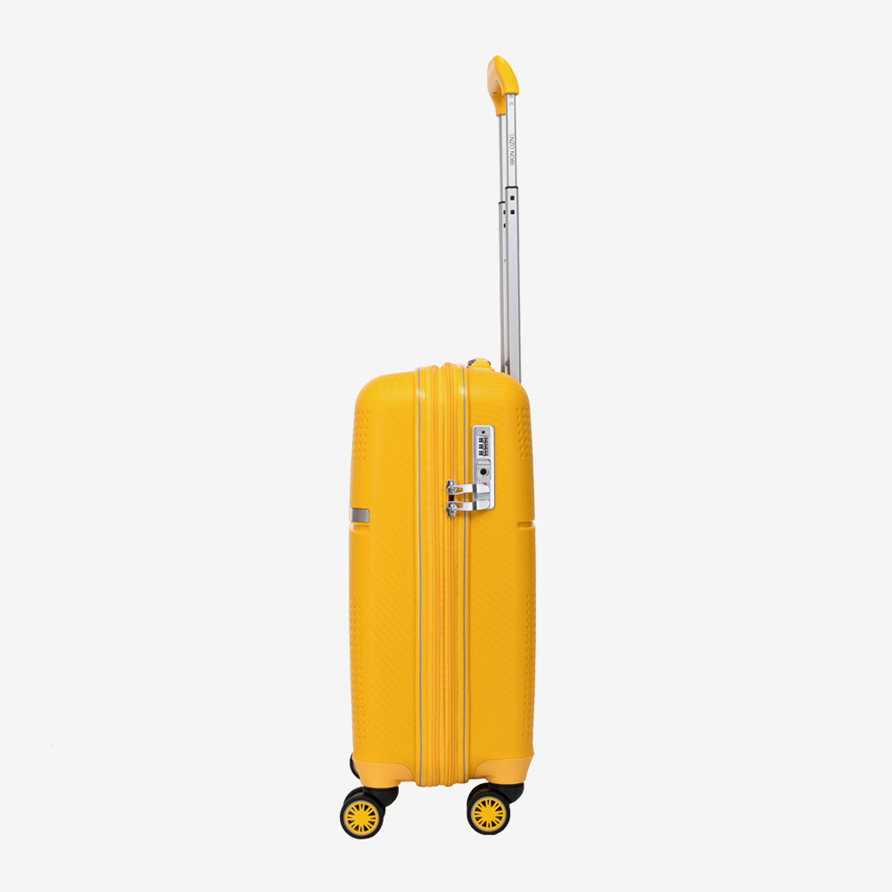 Куфар за ръчен багаж ENZO NORI модел SPACE 55 см полипропилен жълт