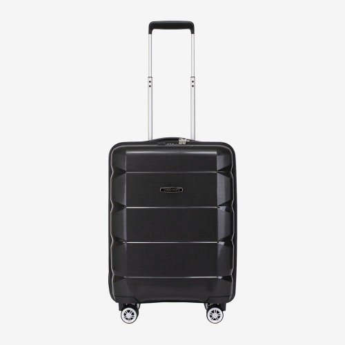 Куфар за ръчен багаж ENZO NORI модел SHAPE 55 см полипропилен черен