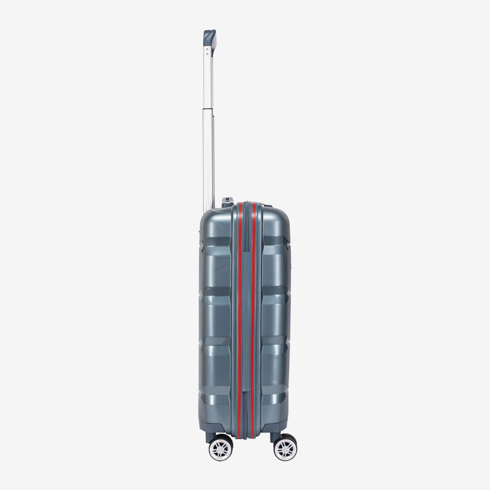 Твърд куфар за ръчен багаж от полипропилен ENZO NORI модел SHAPE зелен