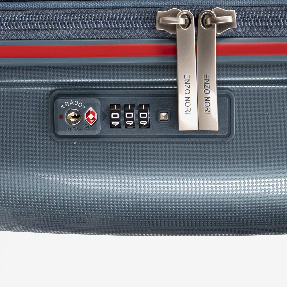 Твърд куфар за ръчен багаж от полипропилен ENZO NORI модел SHAPE зелен