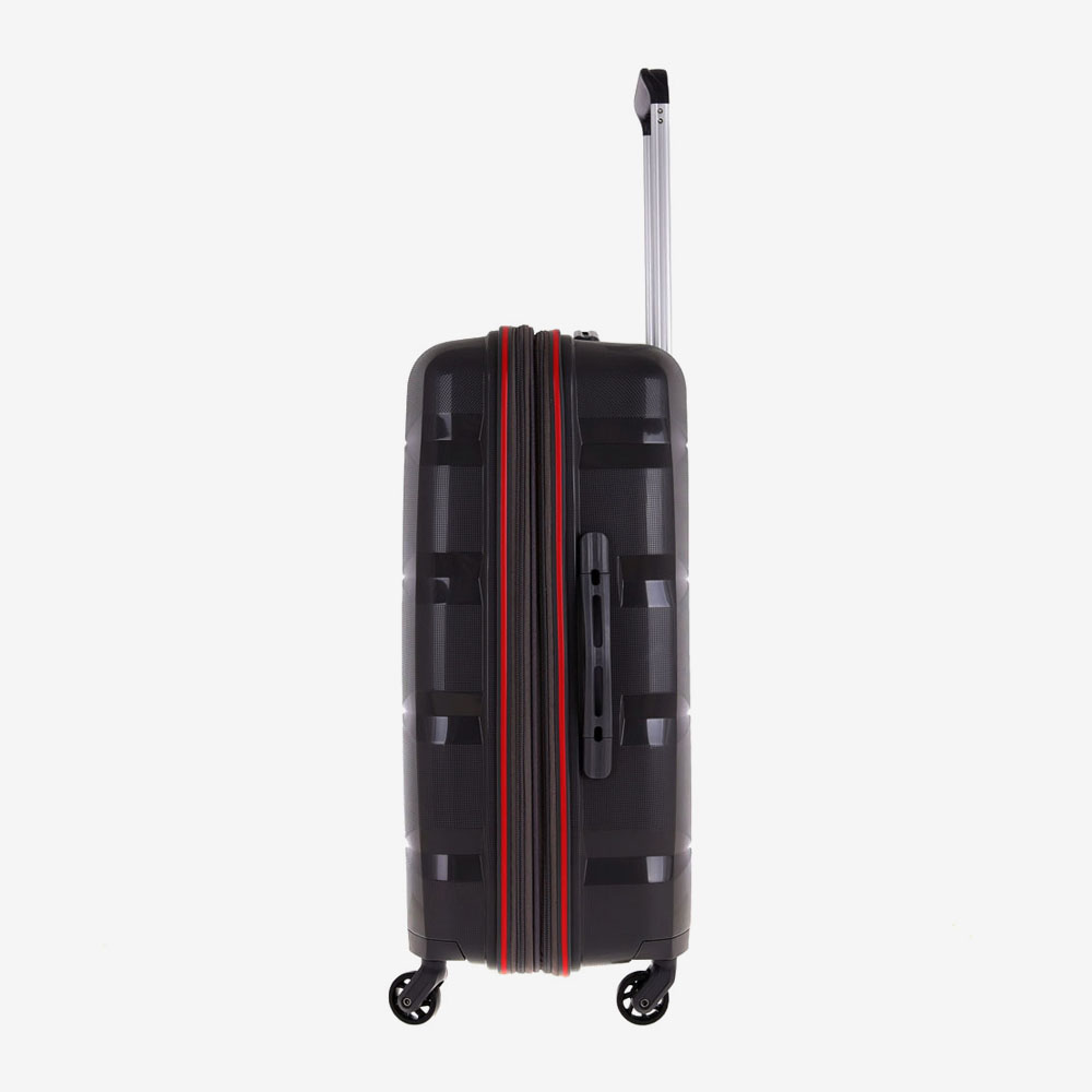 Твърд куфар среден размер от полипропилен ENZO NORI с разширение модел SHAPE черен