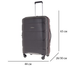 Куфар ENZO NORI модел SHAPE 65 см полипропилен сив